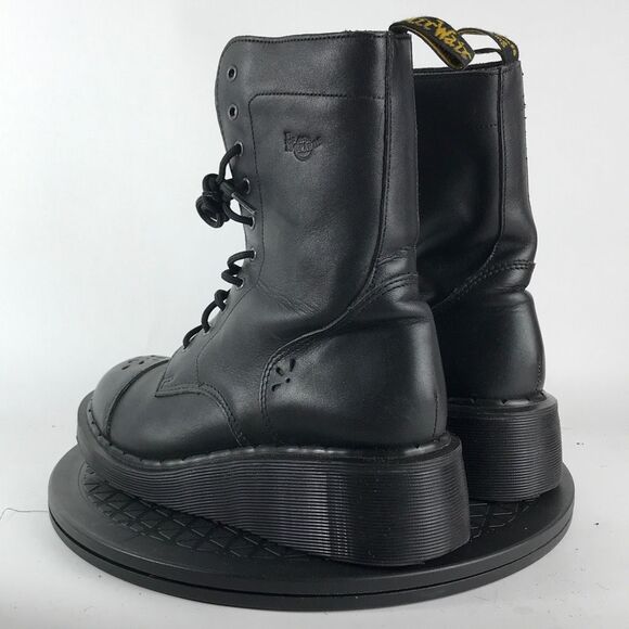 Dr. Martens MIE Daisy Y2K Cap Toe Wedge 10-Eye Black Boots Women’s Size 5 - Picture 7 of 12